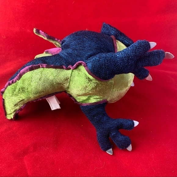 Manhattan Toy Royal Renaissance Blue Green Dragon Plush 15" - Picture 3 of 4